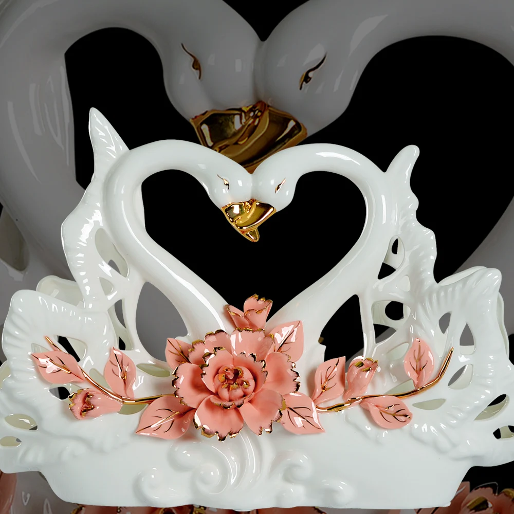 Creative wedding gifts wedding gifts new Decor furnishings ceramic crafts Swan Home Furnishing living room decoration