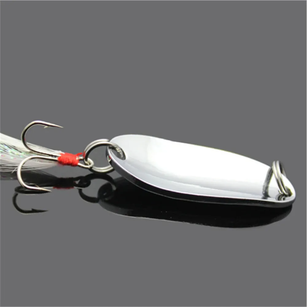 1pcs 3.4 cm 3g/5g Metal Spoon Fishing Lures Gold Sliver Hard Bait Crankbait Artificial Spinner Bass Baits For Carp Fishing