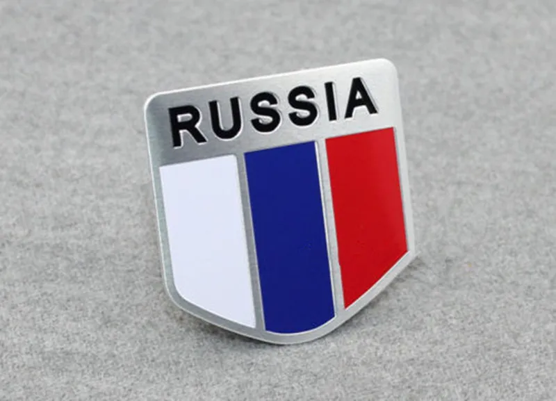 Metal New  Car Body Trunk Lid Sticker Badge Emblems Rusia FIT for outlander rang rover