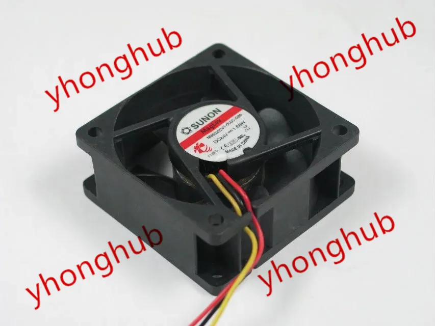 

SUNON MB60252V1-000C-G99 DC 24V 1.68W 60x60x25mm Server Cooling Fan