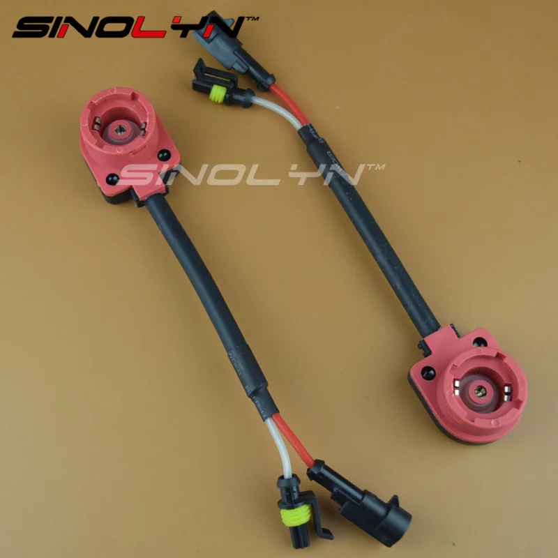 Sinolyn D2S Adapter D2R D2C Plug Relay Holder Wire HID Xenon Bulbs Ballast Connector Socket Cable Car Lights Accessories Tuning