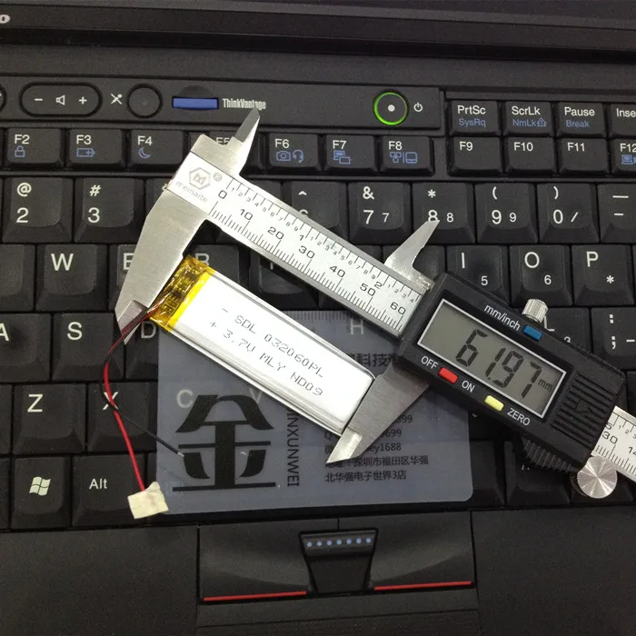 بطارية ليثيوم بوليمر 3.7 فولت ، 302060 ، 400 مللي أمبير ، MP3 ، MP4 ، تسجيل ، جديد ، عصري ، MD N10