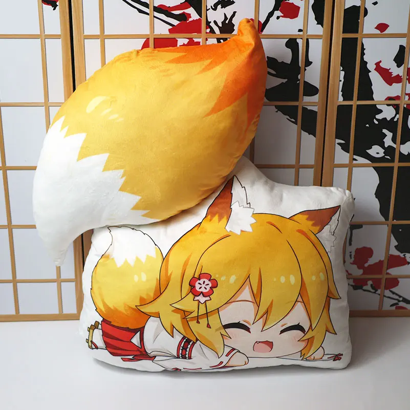 El útil zorro senko-san juguete de peluche Anime Sewayaki Kitsune no senko-san almohada muñeca cosplay para regalo