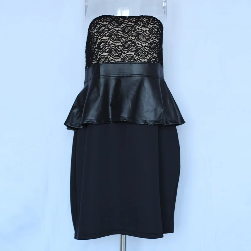 knee length dresses for ladies SD3225 Plus Size Off-Shoulder Lace Peplum Mermaid Gown main image 0