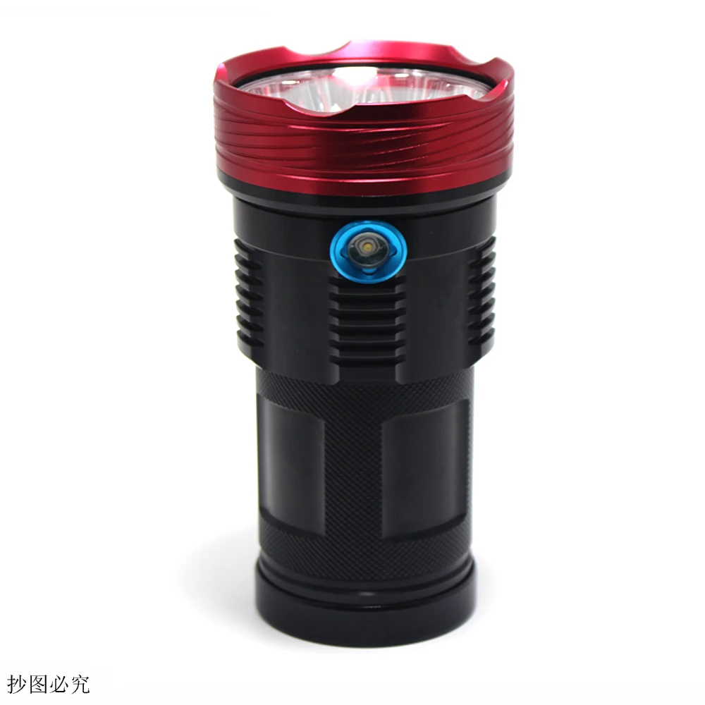 8000 lumens Powerful LED flashlamp 10*T6 Camping Flashlight Hunting Torch Lamp Light +4*18650 battery + Charger