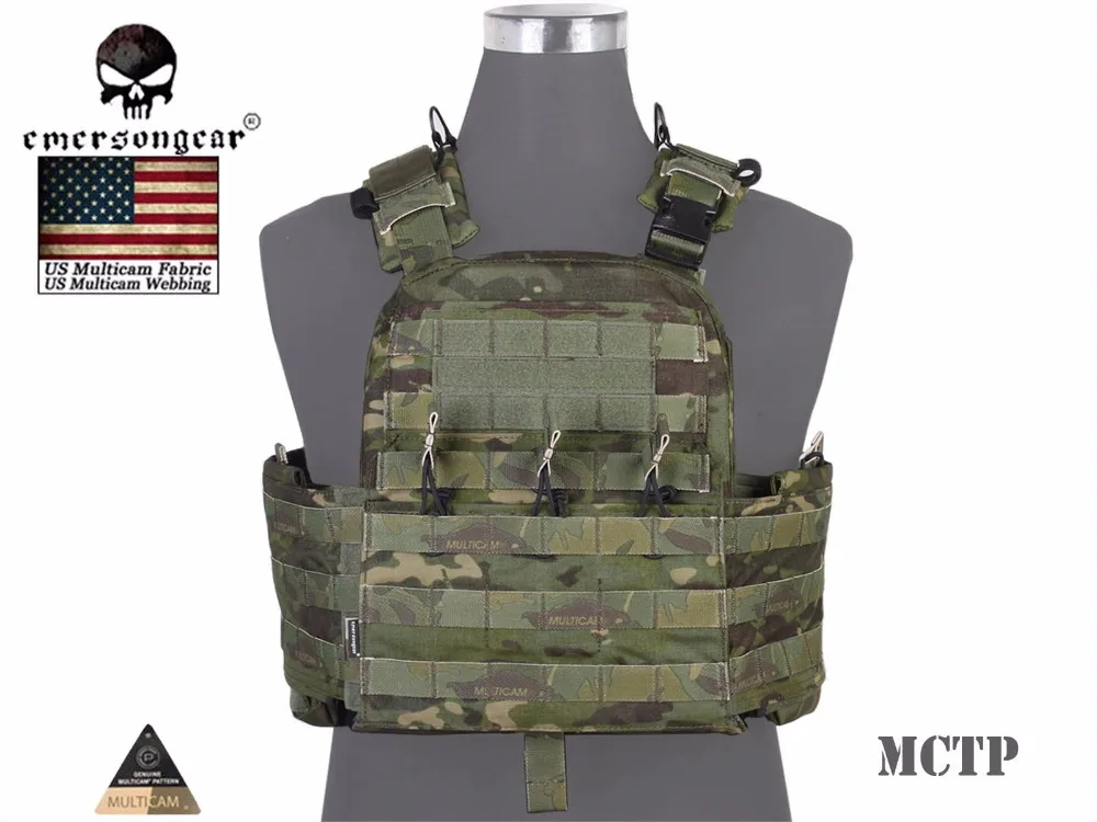 Emersongear-CPC Tactical Airsoft Combat Molle Vest, Multicam Tropic EM7400