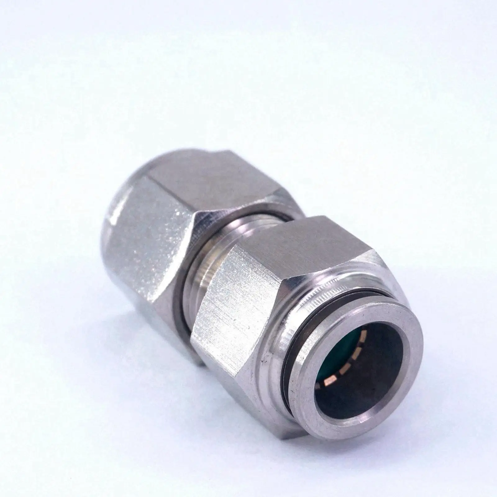 Fit Tube O.D 12mm Pneumatic 304 Stainless Steel Compression Push in Fitting Quick Connector Antioxidation