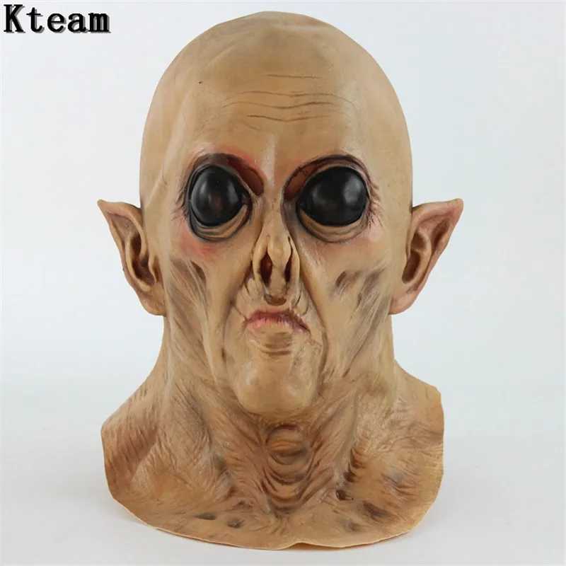 Top Grade Halloween Latex Scary UFO Head Mask Alien mask Cosplay performance props haunted house cosplay ghost zombie alien ufo