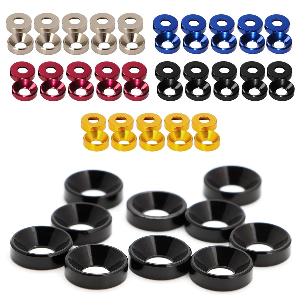 Aluminum Alloy M2 M3 M4 M5 Anodized Countersunk Head Bolt Washers Gasket