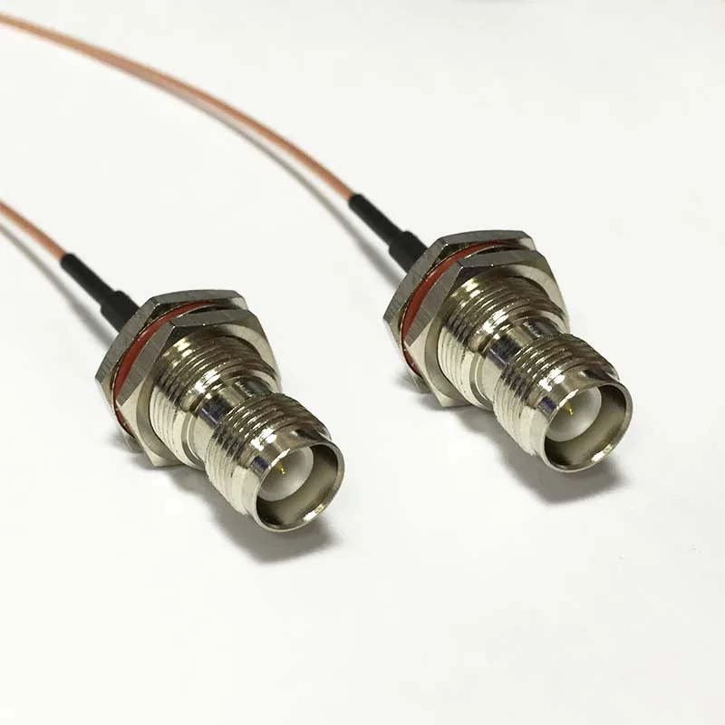 New RP-TNC Female Jack nut Switch RP-TNC Female Jack nut pigtail cable RG178  Wholesale 15CM 6