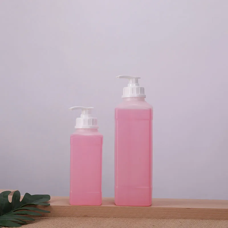 Empty plastic HDPE bottle with Pump dispenser hand washing liquid Lotion Container Leakproof Refillable bottle 1PCS