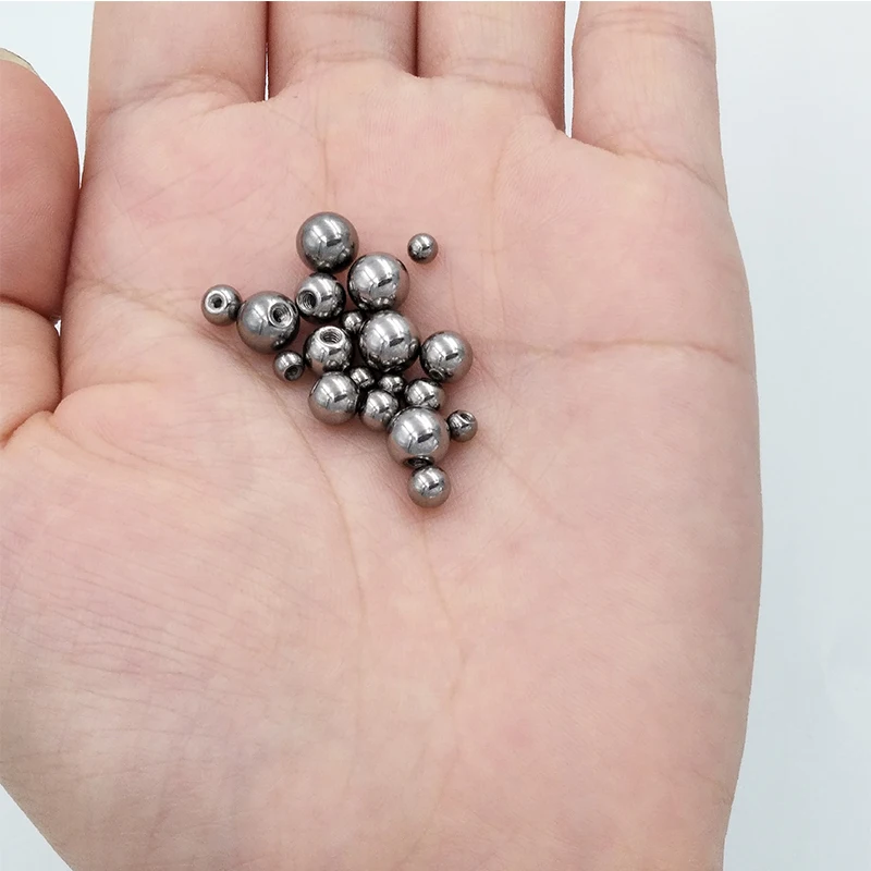 5pcs 2 3 4 5 6 8mm Stainless Steel Screw Piercing Ball Body Jewelry Piercing Parts 14/16G Lip Eyebrow Tongue Belly Navel Ring