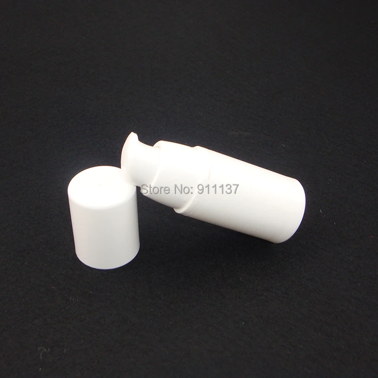 white 30ml cosmetic packaging airless , empty 30ml airless cosmetic pump packaging ,  30ml plastic airless container with pump