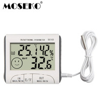 MOSEKO Household Indoor & Outdoor Temperature Humidity Meter Temperature Display Thermometer Hygrometer Monitor Weather Station