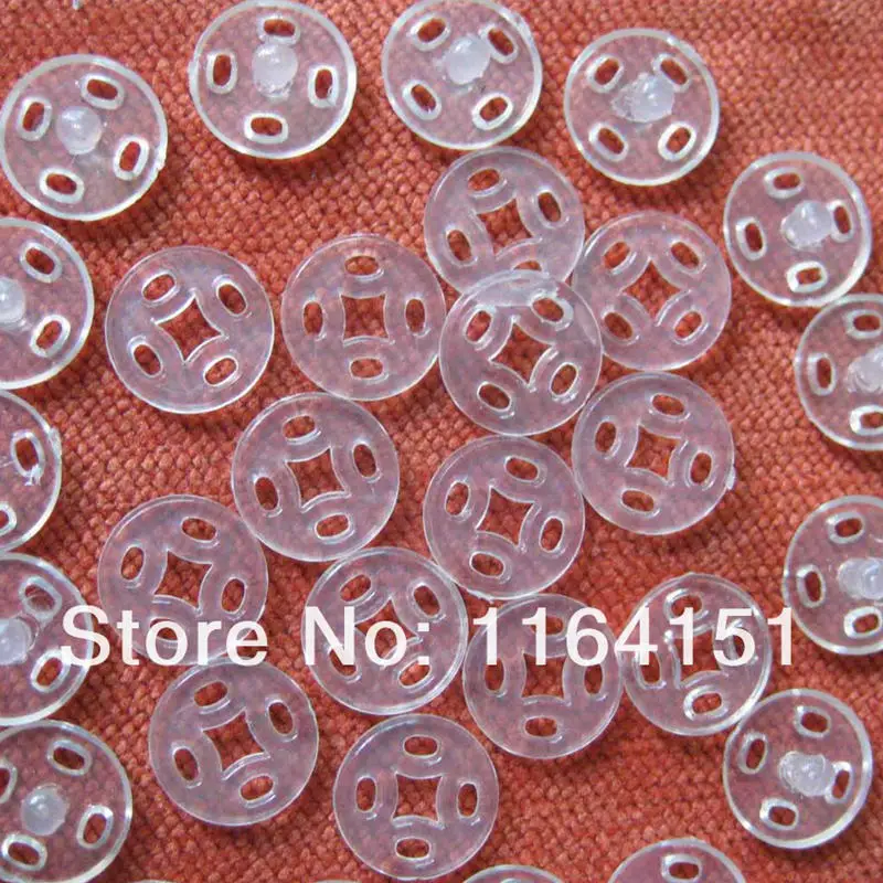 50 set/lotto 10mm bottone a pressione trasparente bottoni per indumenti per bambini per bottoni per cucire artigianali bottoni per cucire accessori