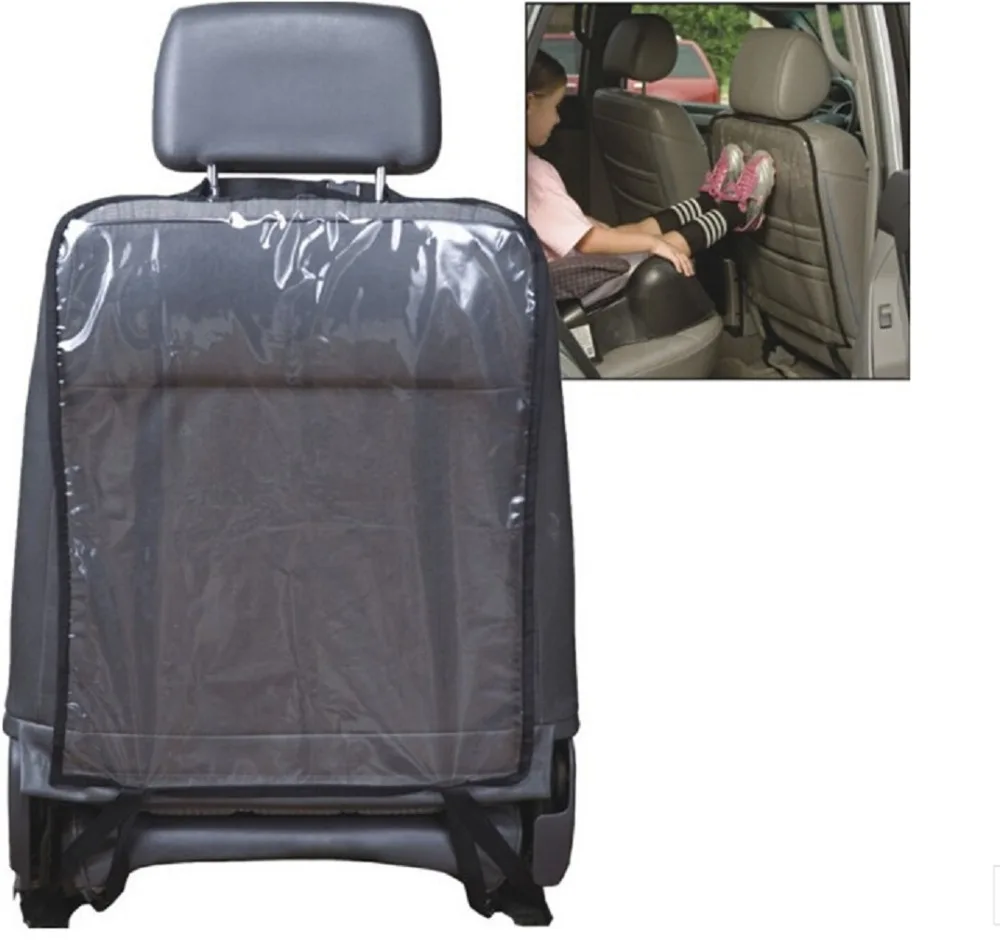 1piece Transparent PVC Car Back Seat Protection tool bag Baby Anti Kick Mat cover