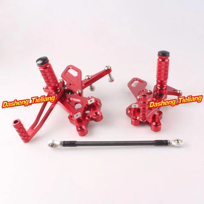 For Kawasaki Ninja ZX10R 2004-2005  Motorcycle Adjustable Foot Pegs Rear Set Foot Rests Replacement Parts Footpegs Rearsets