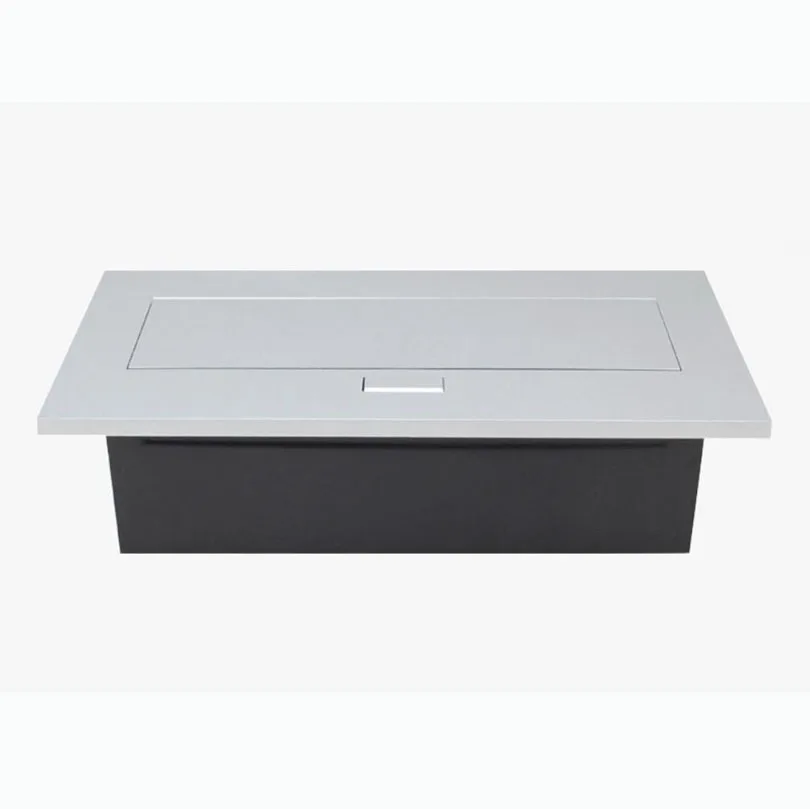 JSJ-caja de cable de información de mesa de enchufe de escritorio emergente, alimentación de cinco orificios + red dual + Módulo de placa de escritorio de conferencia VGA