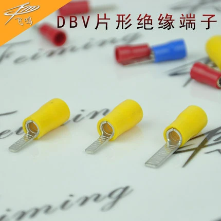 DBV1.25-10 DBV1.25-14 DBV2-10 DBV2-14 DBV5.5-10 Insulated Blade Terminals Cable Lug PVC Sleeve Insulated Pin Terminals Connector