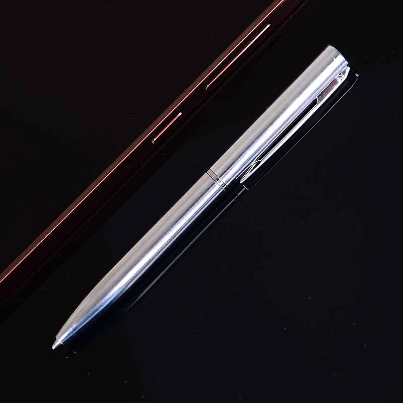 1pc Mini Metal Ballpoint Pen Rotating Pocket-size Pen Portable Ball Point Pen Small Oil Pen Exquisite Brief