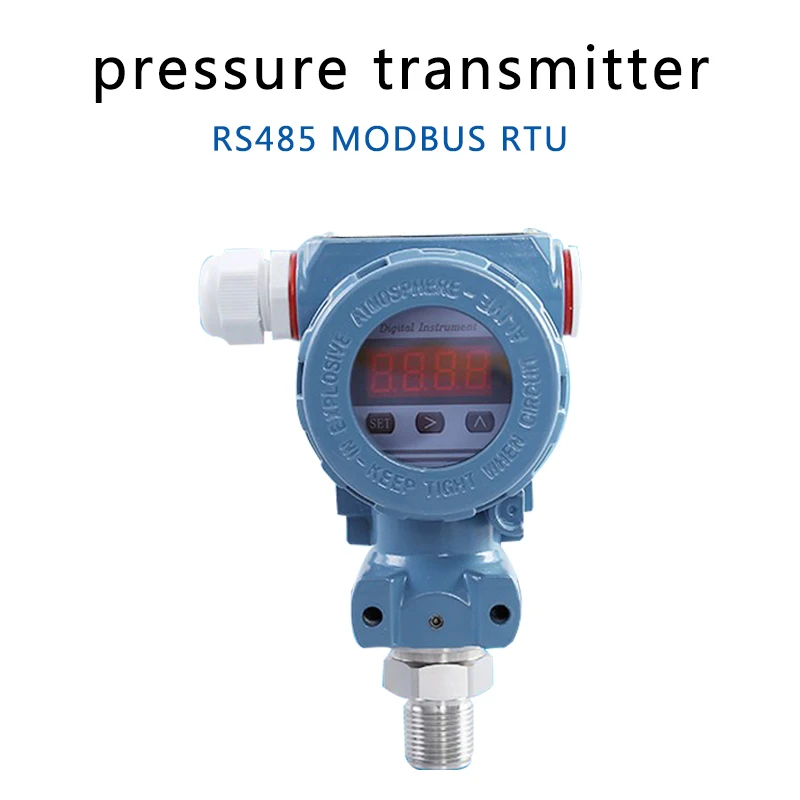 RS485-Modbus RTU Communication Pressure Transmitter High Accuracy Intelligent Digital Display Pressure Transmitter