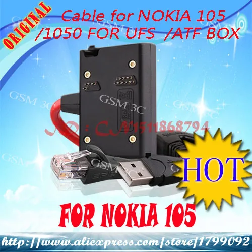 

Cable for nokia 1050/105 for JAF /UFS/ATF box for Nokia flash&unlock