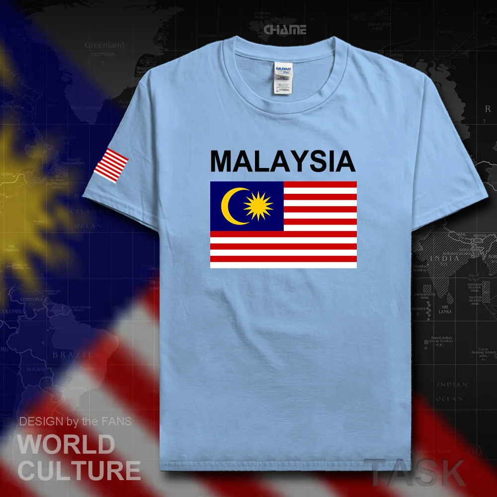 Malaysia men t shirt Malaysian 2019 jersey nation tops tshirt 100% cotton t-shirt fitness Short Sleeve clothing tees country MYS