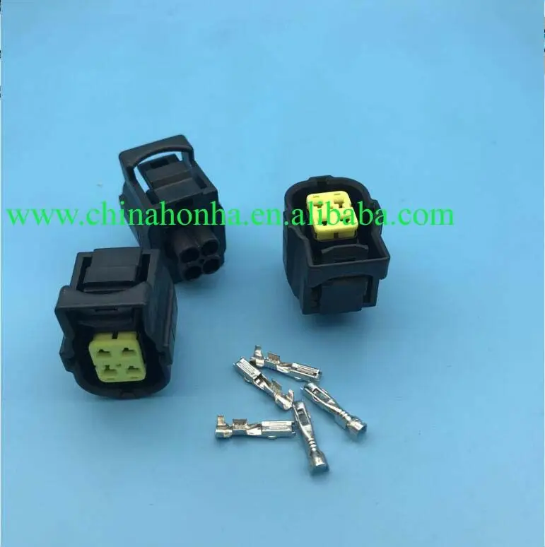 Free shipping 50/100 pcs/lots 4 Pin Female Tyco/TE/AMP sealed sensor connector Housing SSC system Socket 184248-1