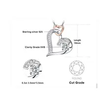 Heart Silver Pendant Necklace for Women #5