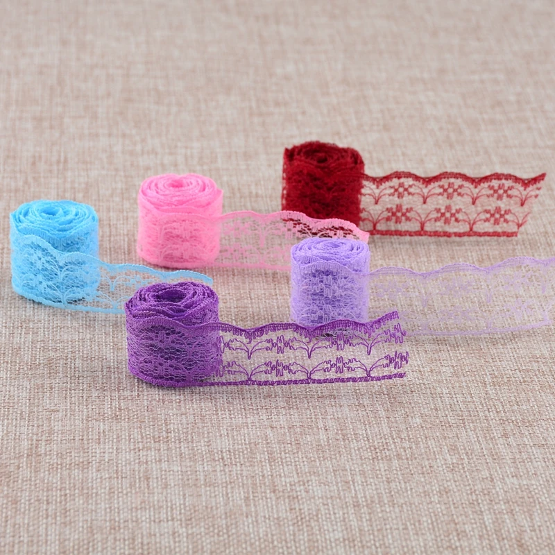 21mm woven cotton lace unilateral Handicrafts Embroidered Net trim DIY sewing curtain craft decoration   cotton trim lace ribbon