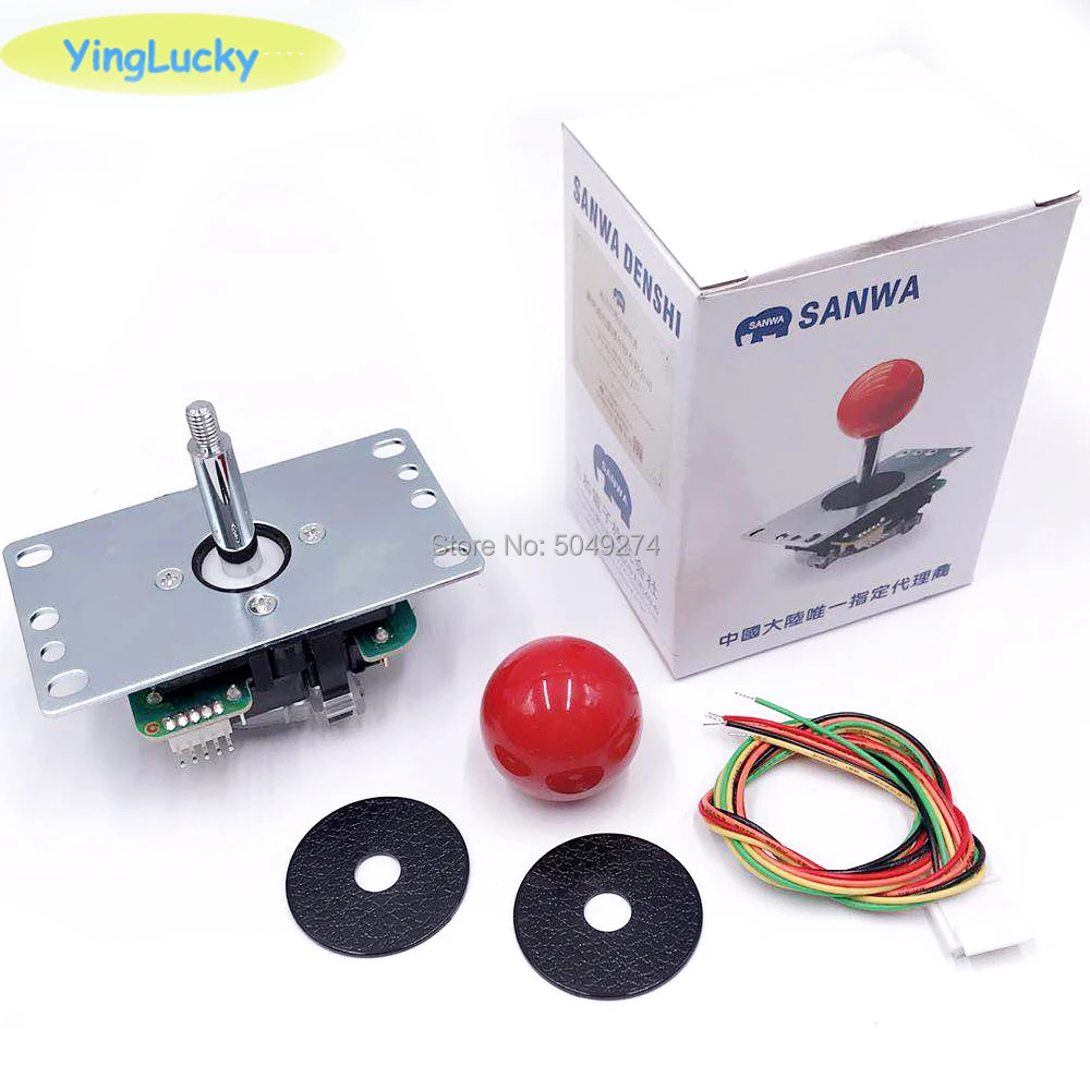 Sanwa JLF-TP-8YT Fighting Joystick for DIY Arcade Kit Compatible with MAMI Arcade Machine Pandora Box