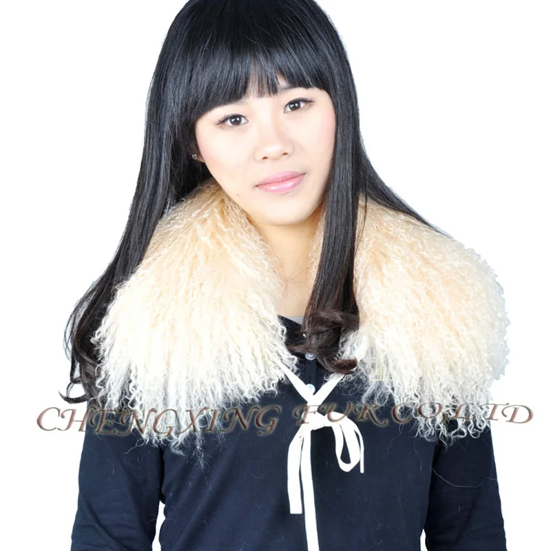 Free Shipping Collar-S6 Detachable Mongolian Lamb Fur Collar