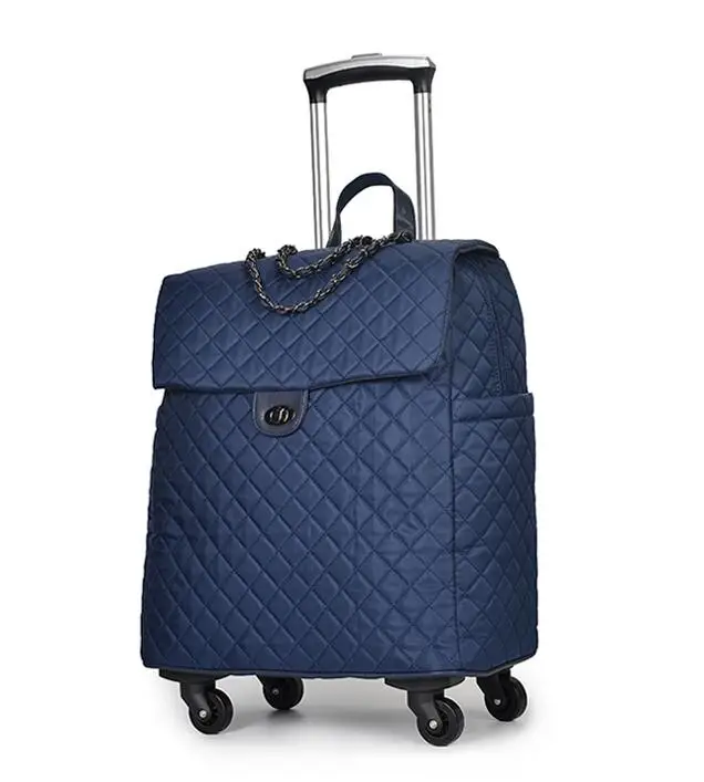 Brand Women Wheeled Luggage bag Cabin travel Trolley Bags on wheels rolling luggage bag for woman Trolley Suitcase wheeled Bags