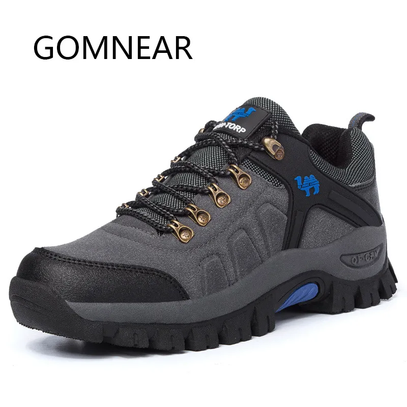 

GOMNEAR Men's Outdoor Shoes Climbing Trekking Shoes Summer Breathable Sneaker Mountain Hiking Shoes Men Hunting Boots Large Size