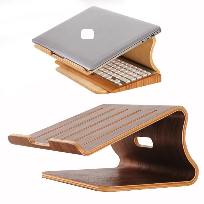 Fashion Wooden notebook laptop stand cooler Laptop holder for Macbook air for Macbook Pro Universal Wooden Bracket For notebook