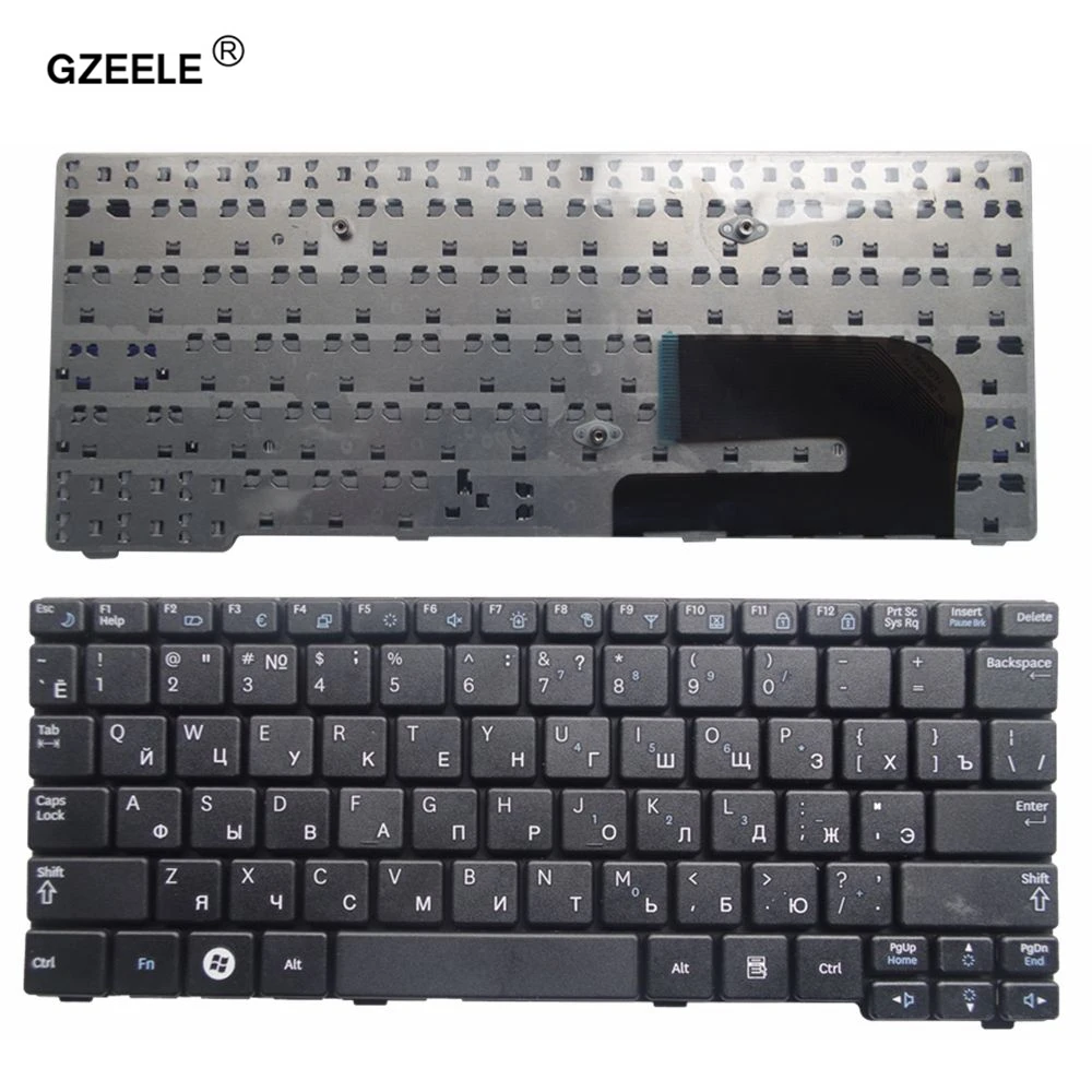 GZEELE NEW russian keyboard for Samsung N150 plus N143 N145 N148 N158 NB30 NB20 N102 N102S N100S  Laptop black/white RU layout