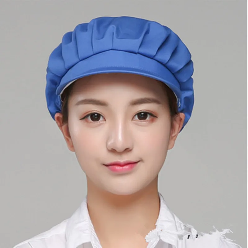 1pcs Men Women Cook Kitchen Chef Elastic Cap Dustproof Uniform Waiter Workshop Resturant Bakery Catering Hat Full Cloth YLM9867