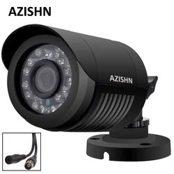 AZISHN AHD Camera 720P/1080P/5MP CCTV Security AHDM AHD-M Camera HD IR-Cut Night vision IP6 outdoor bullet Camera 1080P LENS