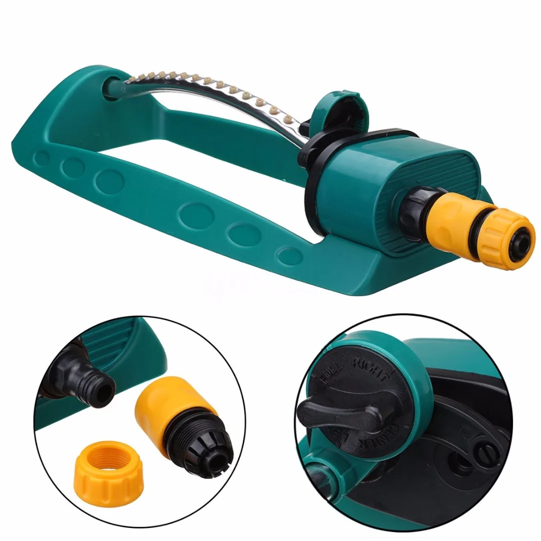 JX-LCLYL Adjustable Alloy Watering Sprinkler Sprayer Oscillating Oscillator Lawn Garden