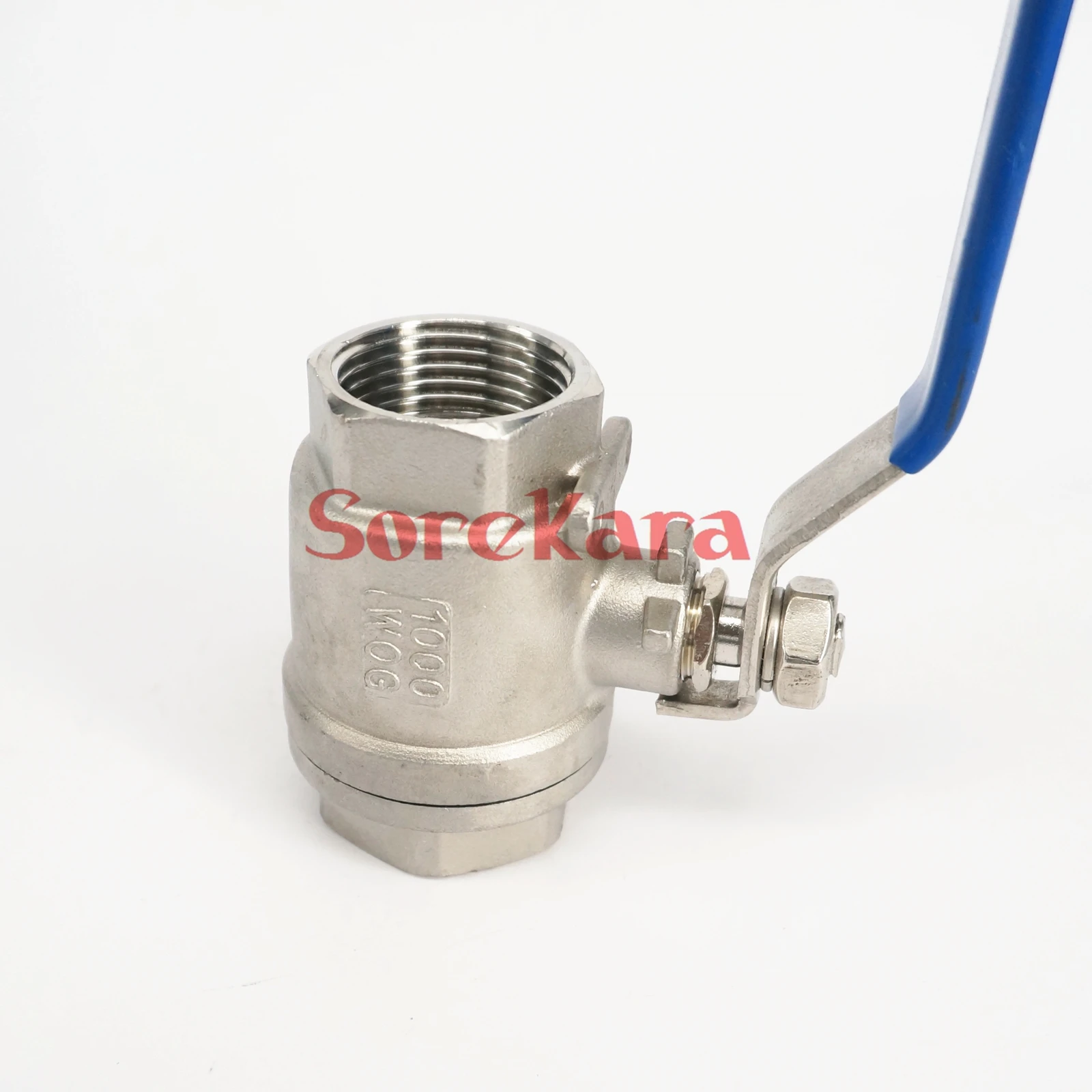 

DN25 1" BSP Female Thread Full Bore 304 Stainless Steel 2-Piece Type Ball Valve oil water air 229 PSI