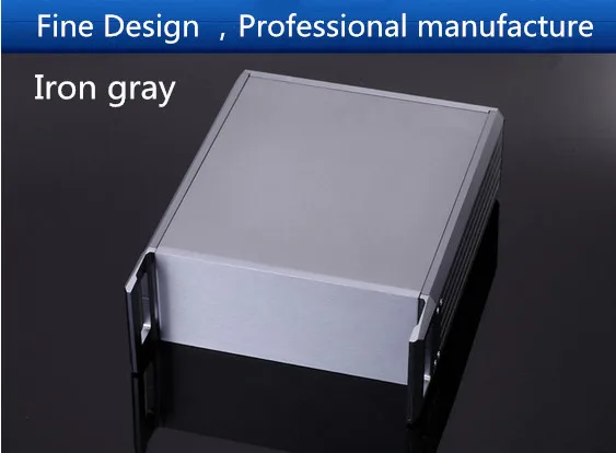 Chasis de amplificador 2U de aluminio completo, carcasa de instrumental, caja de amplificador, caja DIY (229x89x250mm)