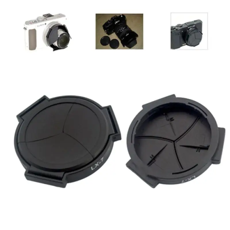 Auto Retractable Lens Cap Self Open and Close Lens Cover Protector for Panasonic LUMIX DMC-LX7GK LX7 Camera Accessories