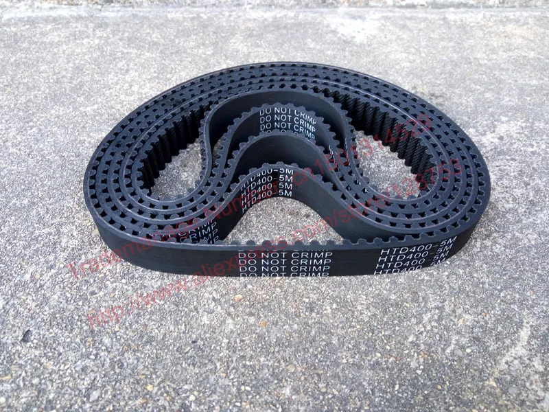 5pcs HTD5M belt 400-5M-15 Teeth 80 Length 400mm Width 15mm 5M timing belt rubber closed-loop belt 400 HTD 5M S5M Belt Pulley