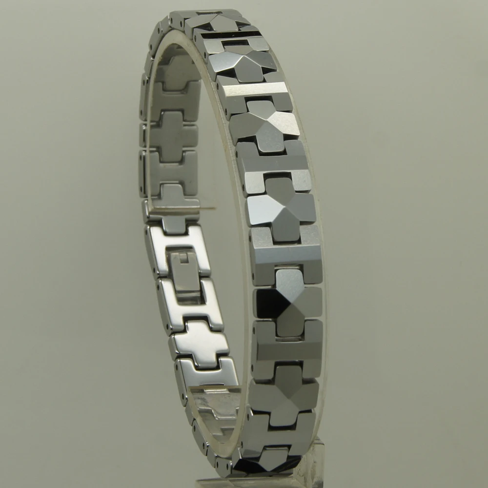 bracelete de tungstenio com comprimentos joia masculina de 10 mm de largura bracelete geometrico de alta tecnologia a prova de arranhoes 01