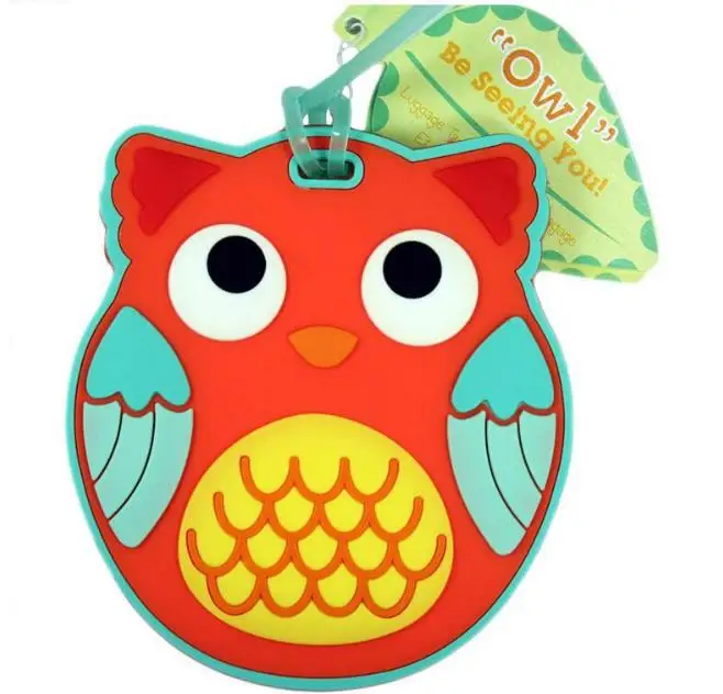 wholesale 100pcs wedding party supplies bridal shower favors guest gifts souvenirs keepsake baby shower favor owl luggage tag