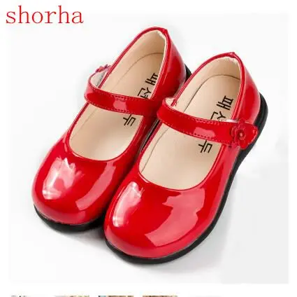 

Spring Autumn Kids Fashion Princess Flat Shoes GirlsPrincess children's PU Leather Child Dance Shoes School Girl Shoes