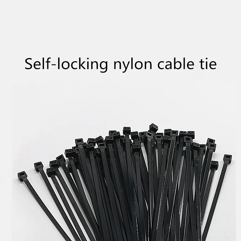 3D printer accessories black 3*100mm self-locking nylon cable tie plastic cable tie