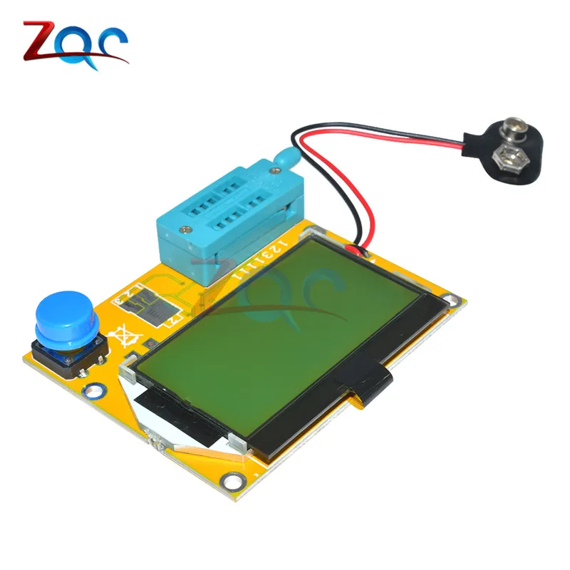 M328 LCR-T4 Mega328 Meter LCR Transistor Tester Diode Triode Capacitance ESR Meter MOS PNP NPN 12864 LCD Display Module