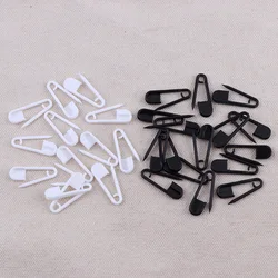 100 sztuk/zestaw plastikowe Tag Pin czarny biały Solid Color klipy zapięcia Knitting Stitch Marker Tag DIY etykiety karty Hangtag Pins