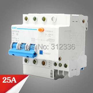 

Free Shipping Two years Warranty NXBLE-32 DZ47LE-32 C25 3P 25A 3 pole ELCB RCD earth leakage circuit breaker residual current